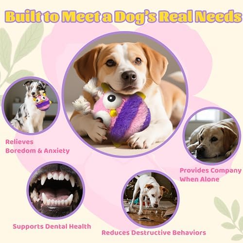 GUKCO Moving Dog Toys, Rechargeable Interactive Plush Toy with Motion Ball | Music, Recording & Silent Modes, Self-Play Toy for Small, Medium & Large Dogs to Keep Them Entertained(Bee)