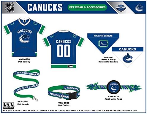 Pets First NHL Collar for Dogs & Cats. Adjustable, Cute, & Stylish! The Ultimate Hockey Fan Collar!