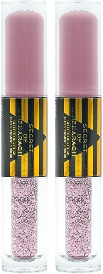 EBIN NEW YORK Secret of Pharaoh Glitter Duo Stick (Pink Pyramid) (Pack of 2)