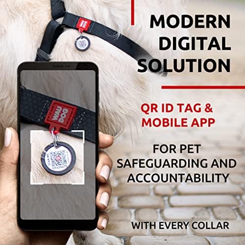 WAUDOG Waterproof Dog Harness with QR Code Tag & Metal Clasp