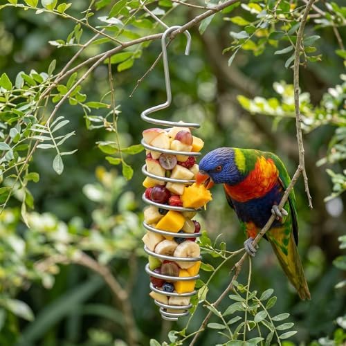2 Pcs Millet Holder for Bird Cage, Bird Foraging Toy