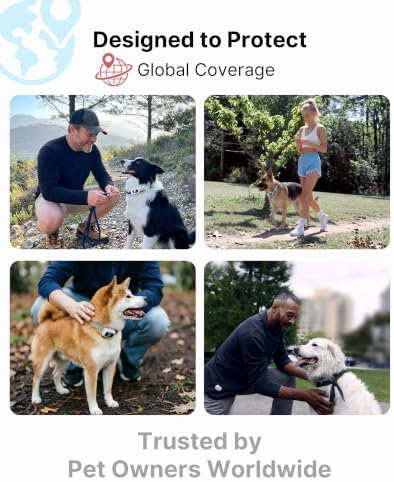 ABBIDOT GPS Tracker for Dogs - Real-Time Pet Tracker with Virtual Fence, Activity Monitor, Location History, Escape Alerts, 3-Mode Night Light, GPS Dog Tracker with Health & Behavior Monitoring