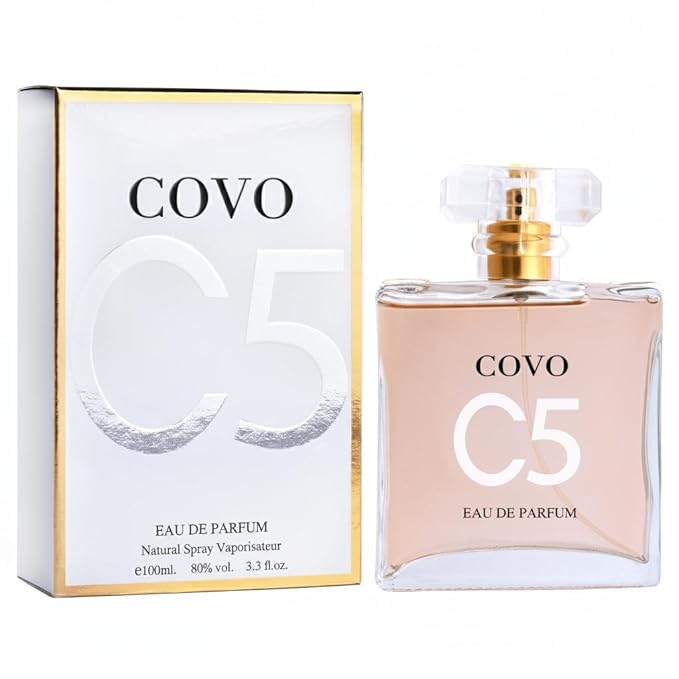 URBAN COLLECTION Covo C5 for Women Eau De Parfum 3.3 fl oz- Pure Femininity in a Bottle - Delicate Floral Scents of Jasmine and May Rose - Cruelty-Free Perfume Precious Gift for Women