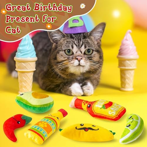 L1rabe Mexican Catnip Stuffed Toys for Cats, for Kitty Lover