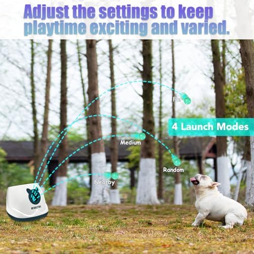 Automatic Dog Ball Launche with 9 Balls (2 inches)