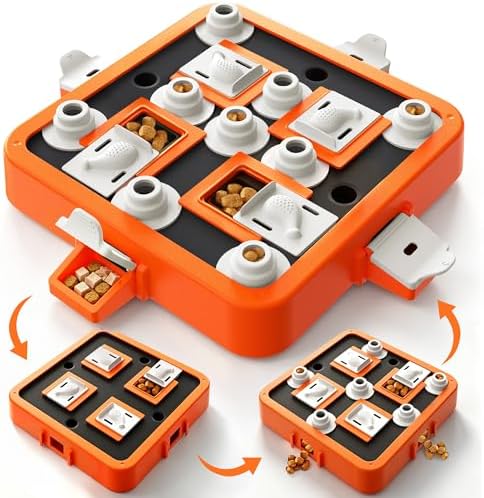 Aluckmao Dog Puzzle Toy Large - Adjustable Levels Food Treat Feeder Game