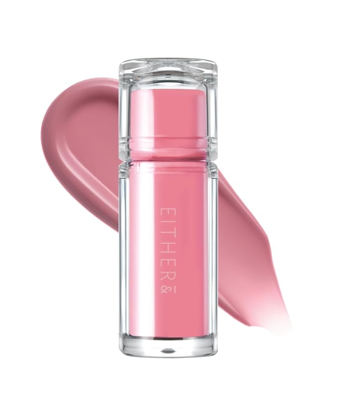 EITHER& Dewy Syrup Tint 02 – Tokyo Blossom | Vibrant & Fresh Color Lip Tint, All-Day Juicy Glow, Smudge-Proof, Hydrating, Long-Lasting, Non-Sticky Formula (4.3g)