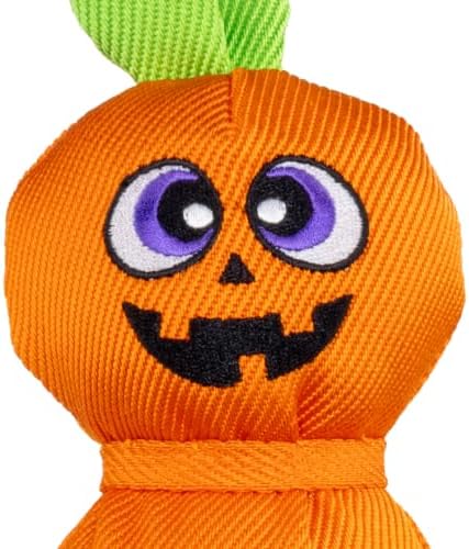 KONG Halloween Wubba Monster/Pumpkin Large 2 Pack – Durable Interactive Tug & Toss Dog Toy