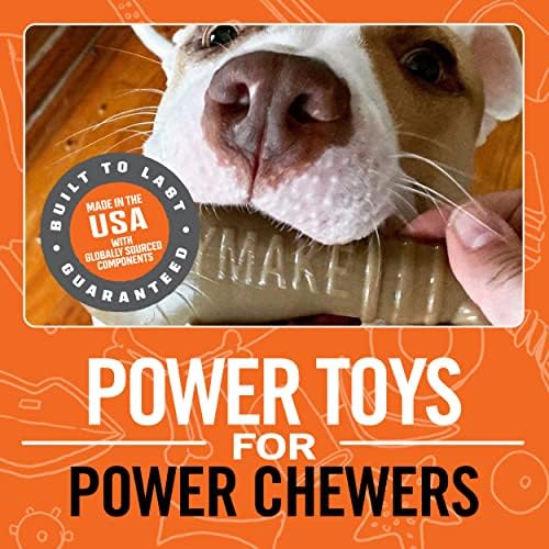 BULLYMAKE Tough Chew Turkey Leg Dog Toy, Durable Nylon, Aggressive Chewers