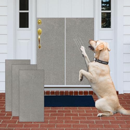 Dog Door Scratch Protector Self-Adhesive Emery Paper 10in*12.5ft Gray