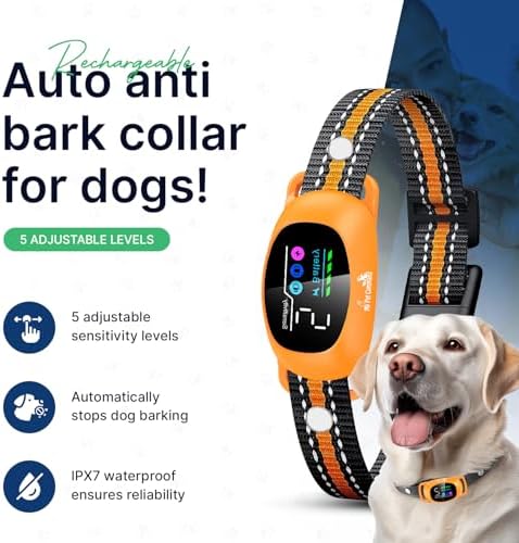 My Pet Command 2-1 Auto Dog Bark Collar with 300Ft Fob Remote, Xtra Remote