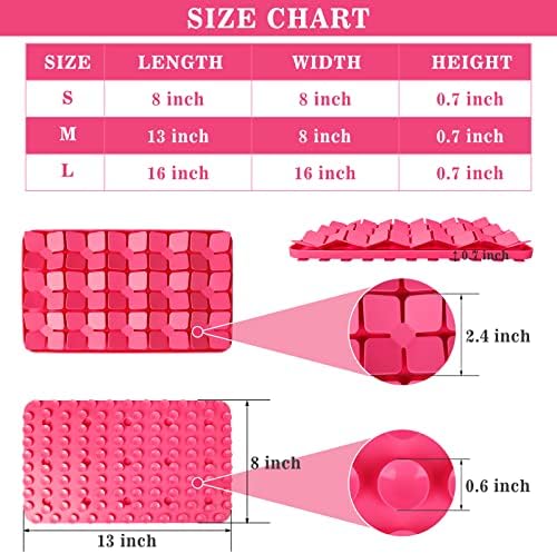 Snuffle Mat for Dogs,Premium Silicone Dog Food Mat 8“x13”Interactive Feed Game for Boredom,Encourages Natural Foraging Skills and Stress Relief for Medium Pets Smell Training Slow Feed Mat P