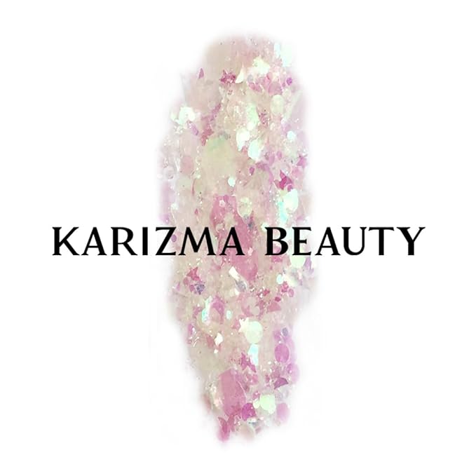KARIZMA Iridescent Glitter. 10g Chunky Face, Hair, Eye and Body for Women. Rave, Festival Accessories, Cosmetic Makeup. Loose Glitter Set