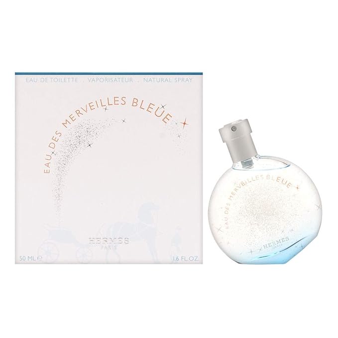 Hermes Eau Des Merveilles Bleue Eau De Toilette 1.6 Oz/ 50 Ml - Spray for Women By 1.6 Fl Oz