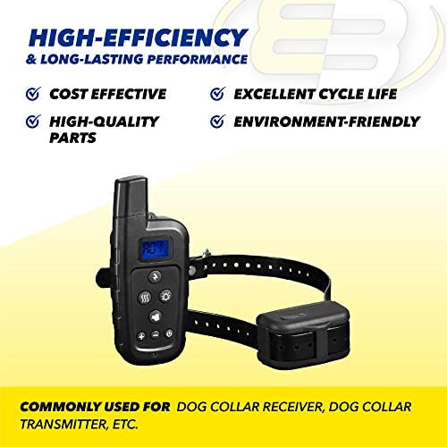 5pk New DOG Collar Battery Replaces IUT-300-Ultra Smart-One Dog IUT-302-Ultra-Smart-Two Dog BT-502A SD-100A Remote Training Transmitters and Underground Fence System IUC-5100 Contain Train Transmitter