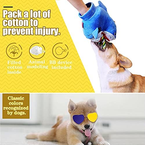 Squeaky Plush Dog Toy - Funny Stuffed Rope for Small Medium Dogs