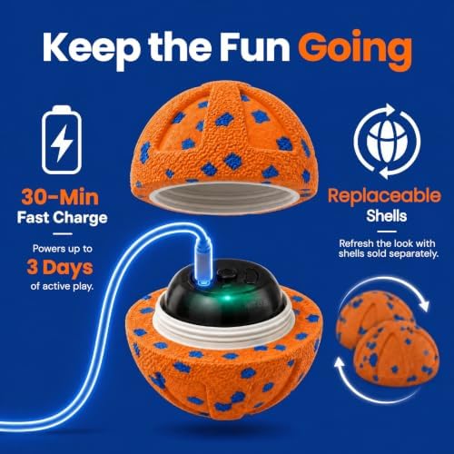 Interactive Dog Toys Ball, Moving Dog Toys to Keep Them Busy