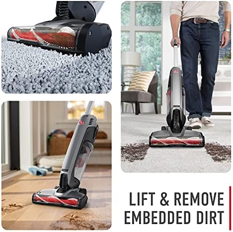 Hoover ONEPWR Evolve Pet Cordless Vacuum Cleaner, Black | Lightweight Stick Vac, Small Upright Vacuum Cleaner, Ideal for Pet Hair, Large Dirt Cup Capacity, Cordless Convenience