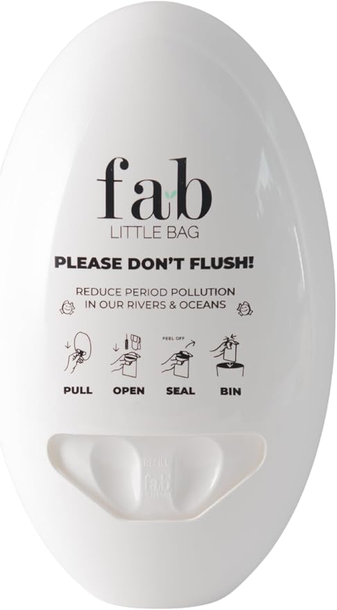 Fab Little Bag Feminine Hygiene Disposable Bags Set for Tampons and Sanitary Pads, Feminine Care Products Kit, Comes with 100 Bags and the Dispenser