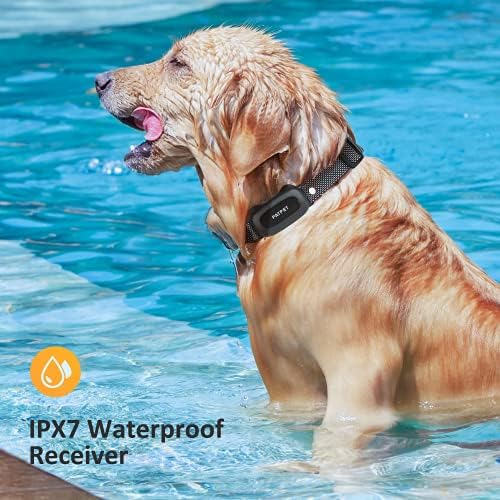 PATPET Dog Training Collar with Remote, IPX7 Waterproof Dog Shock Collar for Dogs, 3 Training Modes Beep Vibration 16 Levels, Rechargeable Dog Collars for Small Medium Large Dogs(10-140lbs)
