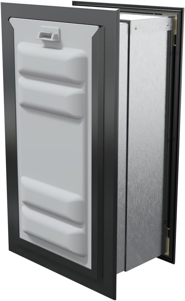 Endura Flap Single Flap Pet Door for Thick Walls | Deep Wall Design up to 13" Thick | Insulating Dual-Layer Flap & Durable Aluminum Frame | Includes Locking Cover | Black, Medium, Single Flap