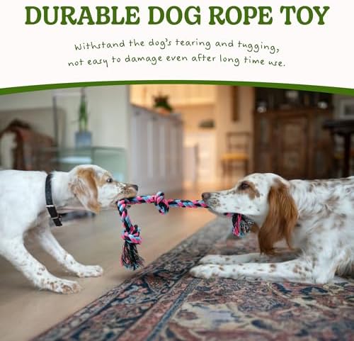 SHARLOVY Dog Rope Toy for for Medium Dogs