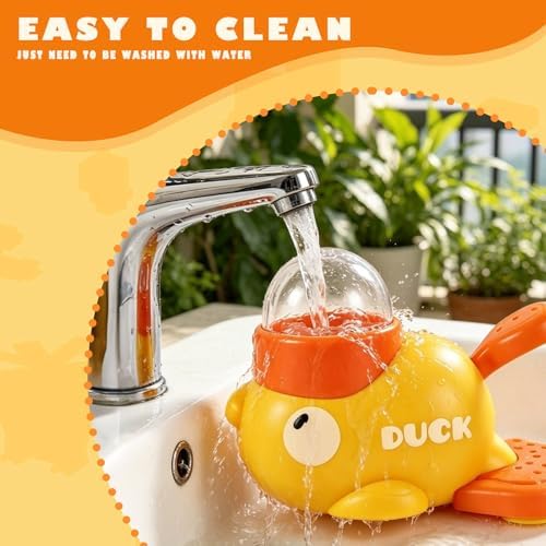 2PCS Duck Treat Dispenser for Dogs to Train Problem-Solving Skills,Dog Slow Feeder Puzzle Toy Prevents Bloating, Interactive Treat Dispensing Toy for Small Cats, Dogs
