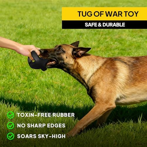 PetiFine Natural Rubber Dog Ball,Large Dog Toys for Aggressive Chewers,4.5"