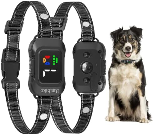 No Shock Ultrasonic Dog Bark Collar, 6 Modes 7 Sensitivity, Type-C Rechargeable Anti Barking Collar for Small Medium Large Dogs, Black