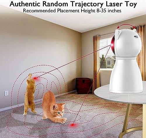 Valonii Cat Toys [2025 Newly Upgraded] Real Random Trajectory Rechargeable Motion Activated Cat Laser Toy Automatic,Interactive Cat Toys for Indoor Cats/Kitten/Dogs