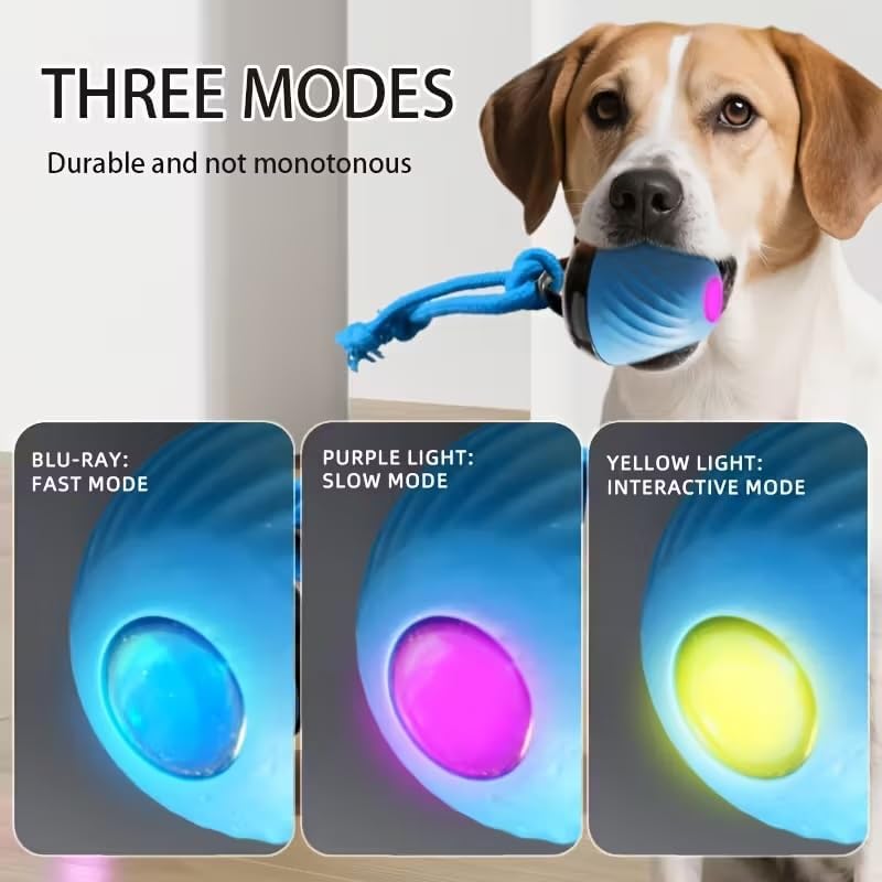 2-Pack Interactive Motion Dog Toys, Automatic Moving Dog Toy Motion Activated, Interactive Bouncing Dog Toys for Small Dogs, Motion Activated Interactive Balls for Dogs to Keep Them Busy, Dog Ball