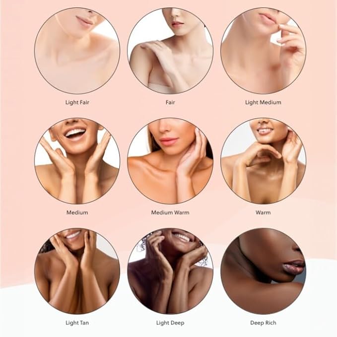 LUMINESS Airbrush Body Coverage - Tattoo Cover Up Makeup - Full Coverage Foundation for Face & Body - Water-Resistant, Long-Wear, Natural Radiant Finish, Warm