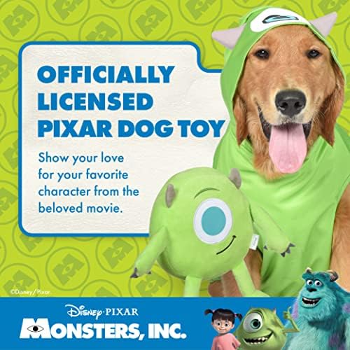 Disney for Pets Pixar Monsters Inc Mike Plush Dog Toy, 9 Inch