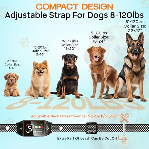 Bark Collar for Dogs with Clicker and Whistle – 300% Stronger Vibration, 5 Sensitivity Levels, 4 Training Modes, Fast Magnetic Charging | Waterproof, Adjustable – Train with Love, Not Pain
