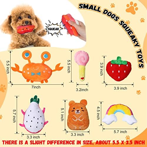 Hungdao 80 Pcs Dog Toys Bulk for Small Dog, Plush Squeaky Chew Toys