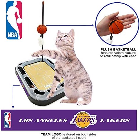 LA Lakers Basketball Cat Scratcher Toy