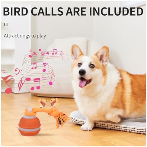 Interactive Dog Toys Dog Ball,Automatic Rolling and Bouncing Moving Dog Toy