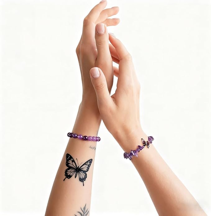 Bracelet, Adjustable Healing Stone Crystal Bracelets Beaded Bracelet Relax Anxiety Gifts For Women
