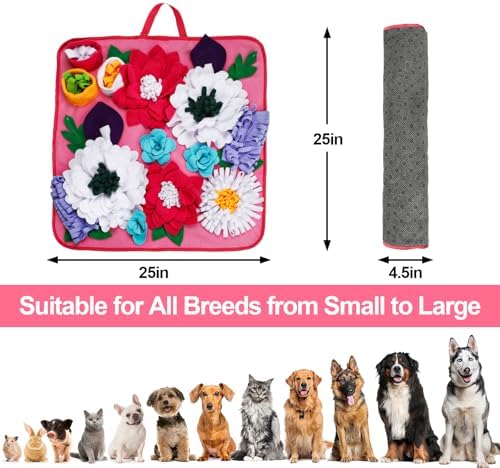 Vextronic Snuffle Mat for Dogs, Large Breed Slow Feeder Interactive Toy