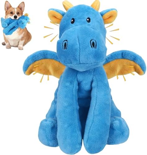 Letsmeet Dog Toys for Puppy Toys, Interactive Plush Dog Toy with Squeaker and Crinkle Paper, Suitable for Reducing Boredom and Anxiety, Cute Pet Toy for Small, Medium and Large Dogs