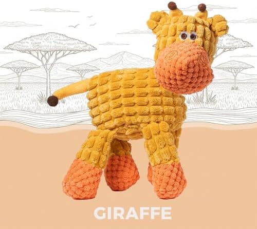 3 Pack Dog Toys Squeaky, Durable Stuffed Plush Puppy Chew Toy