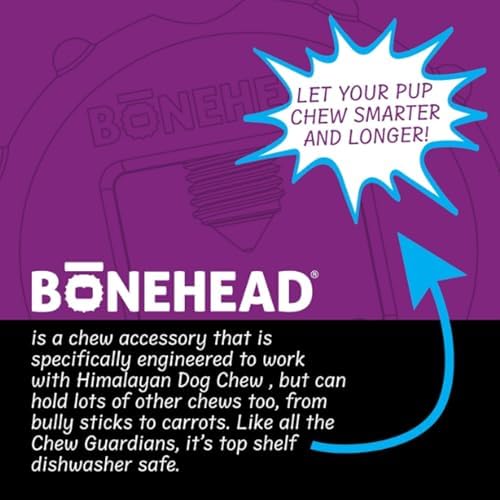 Himalayan Dog Chew Bonehead Dog Chew Holder, 1 Small Toy for Small Dogs