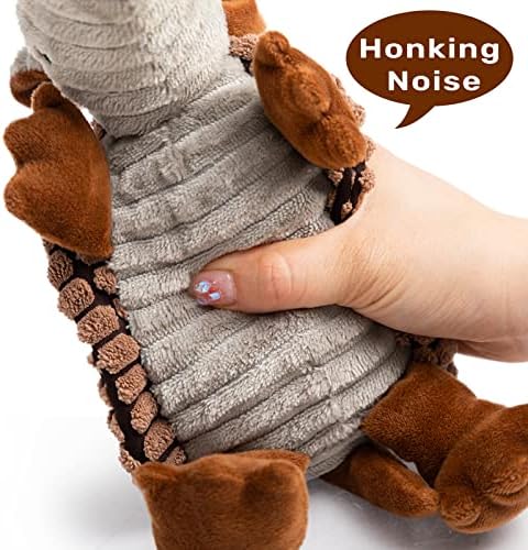 Hollypet Armadillo Squeaky Puppy Dog Toys for Small Medium Dogs, 8"