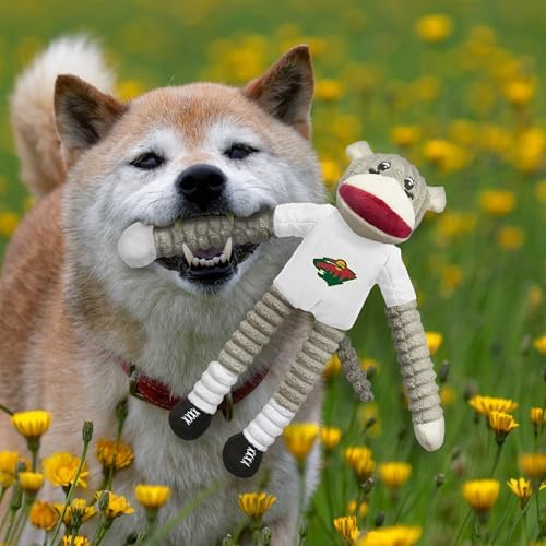 Littlearth NHL Team Sock Monkey Pet Toy - Officially Licensed Teams