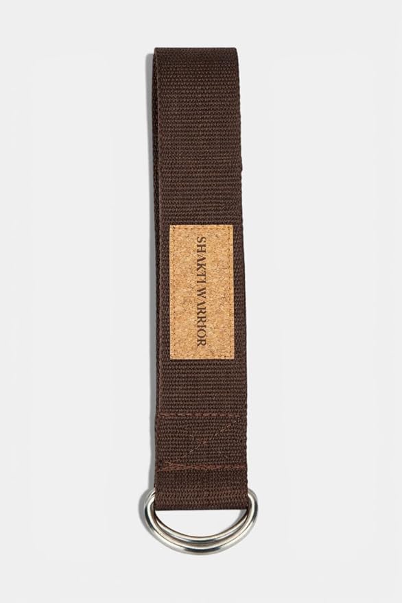 Shakti Warrior Nama Yoga Strap - made from organic cotton using non harmful dyes and sliding metal buckle. 8' (244 cm) Weight: 0.1kg