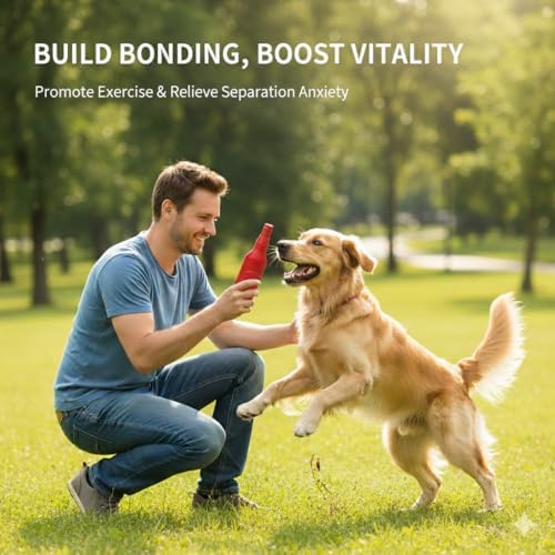 Indestructible Dog Chew Toys for Aggressive Chewers - Tough Rubber Dog Toy for Large Medium Small Breeds - Durable Red Bottle dog Teething Toys - Interactive Fetch, Play & Floating Water Toy