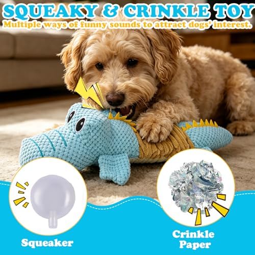EXPAWLORER Dog Squeaky Toys,Puppy to Keep Them Busy Training
