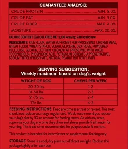 Ol Roy Munchy Bones Dog Treats, Peanut Butter Flavor, No Artificial Flavors or Colors, 60 oz, 21 Count with Bone Waste Bag Dispenser and Roll