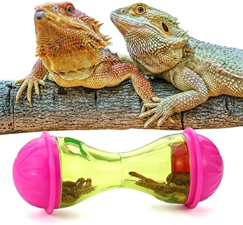 Kathfly 3 Pcs Bearded Dragon Toys Lizard Feeder Toys Reptile Supplies