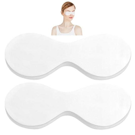 200 Sheets Eye Covers for Facials, Disposable Non Woven Eye Care Skincare Spa Paper Cotton Eyes Pads Care Facial Patches Paper Beauty Sheets for Facial Treatments Skincare Spa Home Beauty Compress